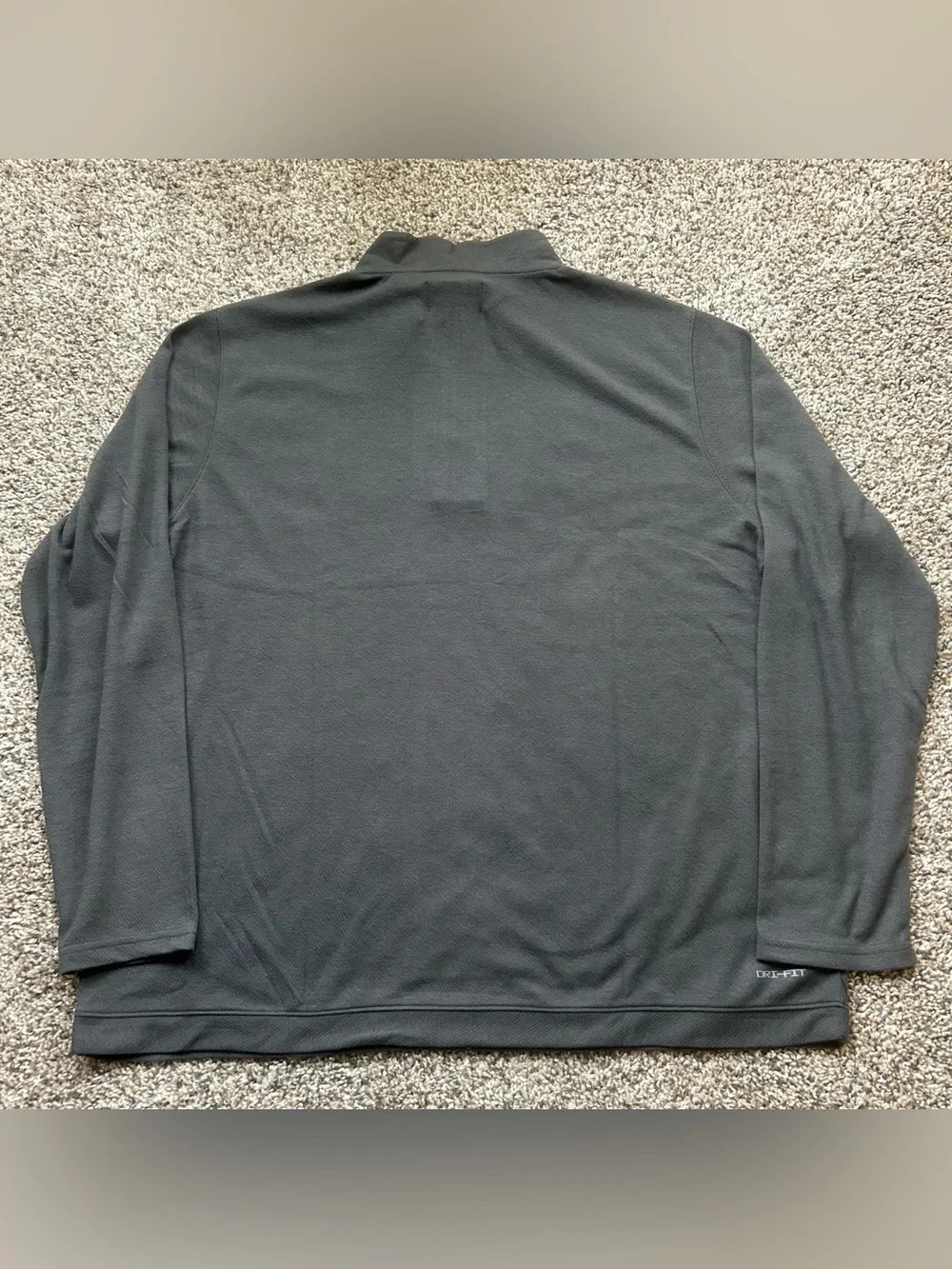 Jordan TEAM Dri-FIT Half-Zip Athletic Top Anthracite Gray Mens XXL DQ7913-060